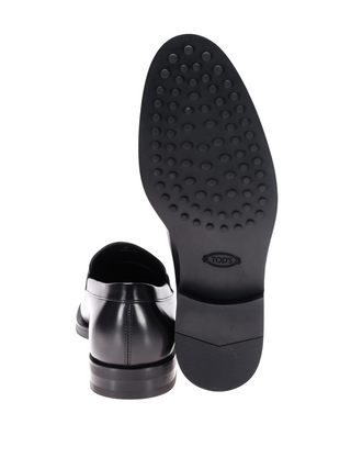 Tod's Mens Double T glossy Leather Loafers