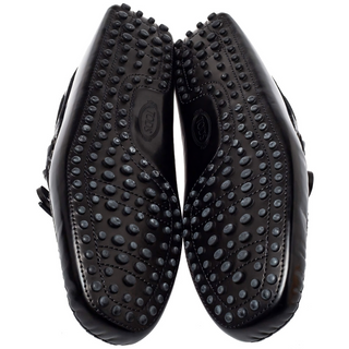 Tod's Black Leather City Gommino Loafers