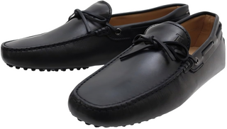 Tod's Black Leather City Gommino Loafers