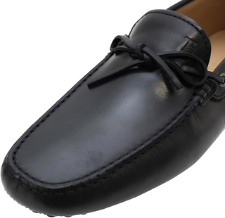 Tod's Black Leather City Gommino Loafers