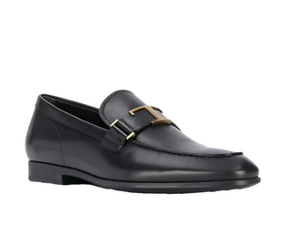 Tod's Mens Logo Leather Loafers