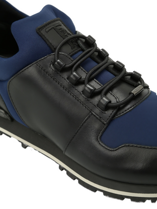 Tod's Mens Scuba Blue Leather sneakers