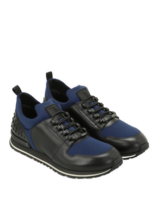 Tod's Mens Scuba Blue Leather sneakers