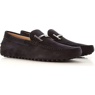 Tod’s Mens Black Double T Driving Shoes
