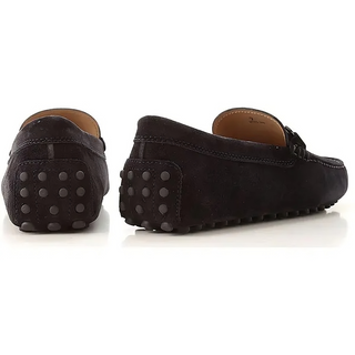 Tod’s Mens Black Double T Driving Shoes
