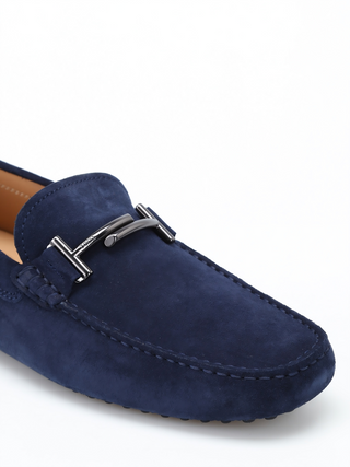 Tod's Double T Gommini Suede Loafers