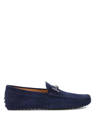 Tod's Double T Gommini Suede Loafers