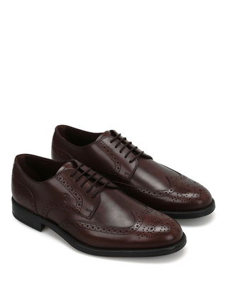 Tod's Mens Leather Derby Dress Shoes