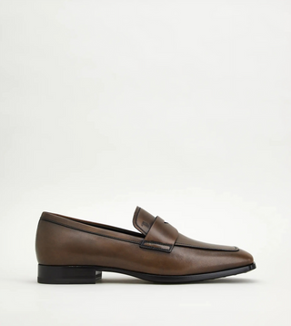 Tod's Leather Loafers In Brown