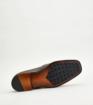 Tod's Leather Loafers In Brown