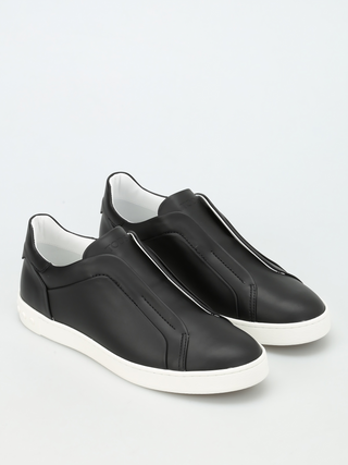 Tod’s Women’s Black Laceless Sneakers