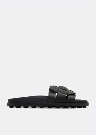 Tod's Women's Woven Leather Slides
