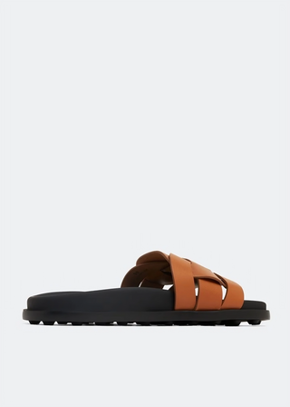 Tod's Women's Woven Leather Slides