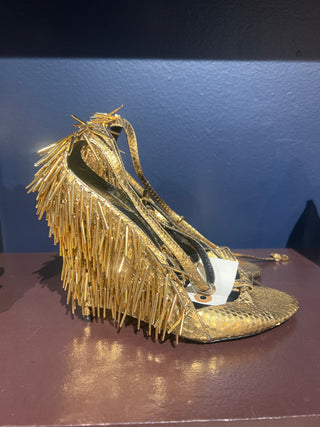Tom Ford Women’s Gold High Heels With Spikes