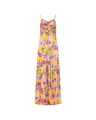 ETRO New Pink Yellow Floral Dress