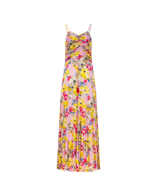 ETRO New Pink Yellow Floral Dress