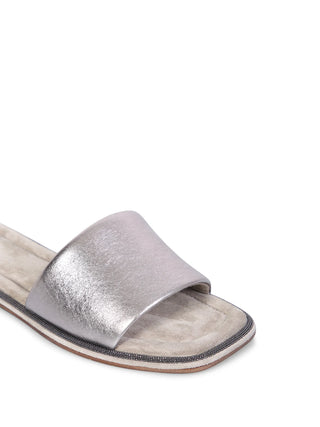 Brunello Cucinelli Women's Sandals In Titanium