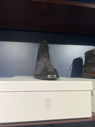 BRUNELLO CUCINELLI MENS ANKLE BOOTS IN NERO