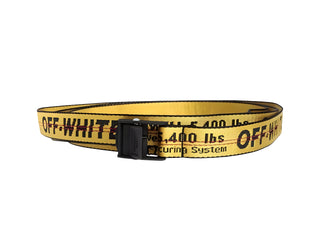 OFF-WHITE MENS BELT IN YELLOW/BLACK