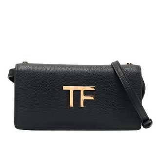 Tom Ford Womens Mini Leather Crossbody Bag In Black