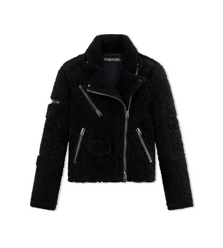 Tom Ford Womens Sherpa Jacket In Black