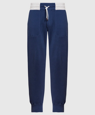 Brunello Cucinelli Men's Joggers In Blue