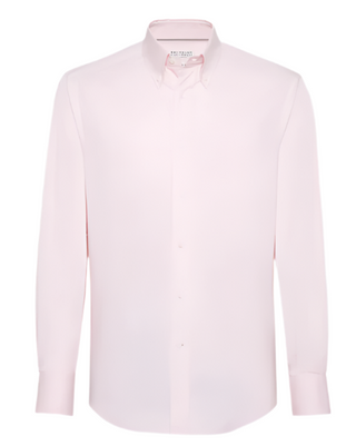 Brunello Cucinelli Mens Pale Pink Dress Shirt