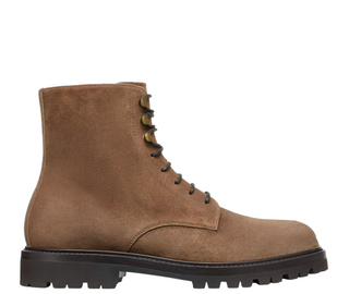 Brunello Cucinelli Mens Dark Beige Ankle Boots