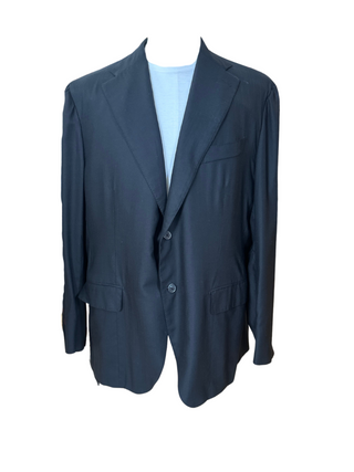 Isaia Mens Black Cashmere Blazer Jacket