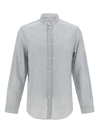 BRUNELLO CUCINELLI MEN'S SHIRT IN GREEN