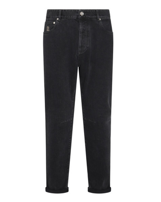 Brunello Cucinelli Mens Trousers In Dark Grey