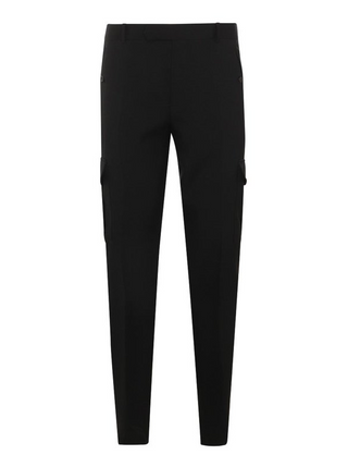 Tom Ford Mens Cotton Pants in Black