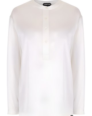 Tom Ford Womens Silk Shirt In White