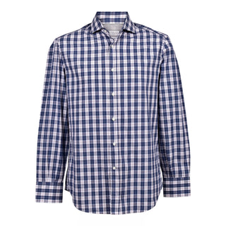 BRUNELLO CUCINELLI MEN'S SHIRT IN OCEAN BLUE