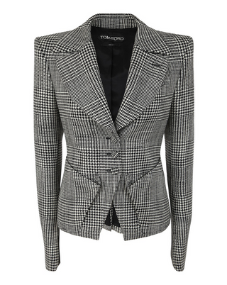 Tom Ford Womens Patterened Jacket In Gray