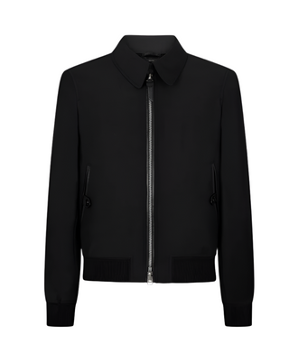 Tom Ford Mens Zip Up Jacket in Black