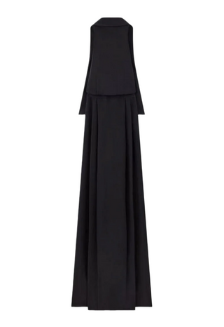 Tom Ford Womens Silk Maroccaine Halterneck Maxi Dress In Black