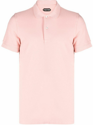 Tom Ford Mens Cotton Piqué Polo Shirt in Pink