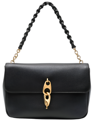 Tom Ford Womens Chain Link Strap Shoulder Bag In Black