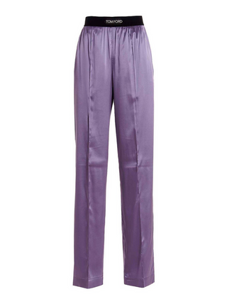 Tom Ford Womens Silk Pants In Lilac