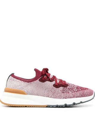 Brunello Cucinelli Mens Sneakers In Bordeaux