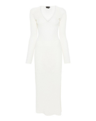 Tom Ford Womens Maxi  Dress In White