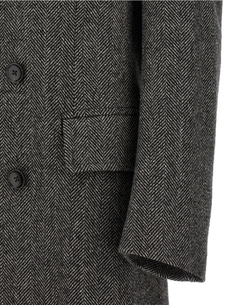 Tom Ford Mens Wool Coat In Black/White