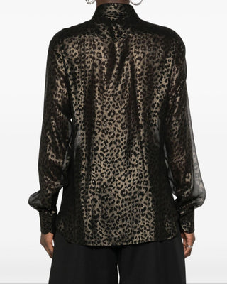 Tom Ford Womens Button Down Shirt In Cheetah