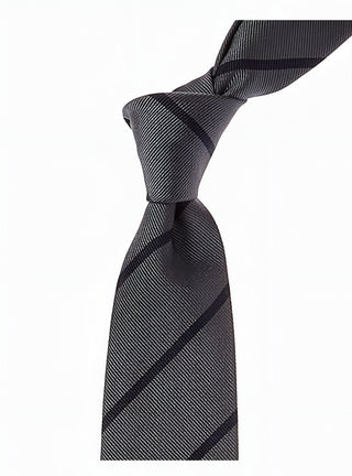 BRUNELLO CUCINELLI MEN'S TIE IN DARK GRAY & NAVY