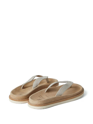 Brunello Cucinelli Mens Slippers In Sand