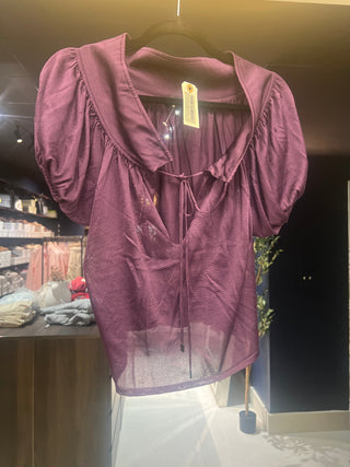 Tom Ford Archive Purple Silk Top
