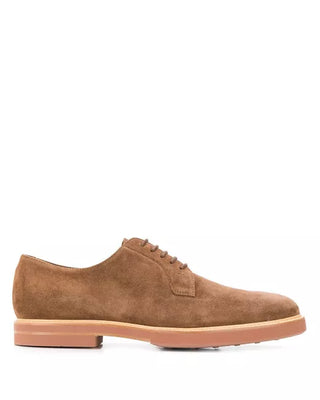 Tods Mens Brown Suede Lace Shoe