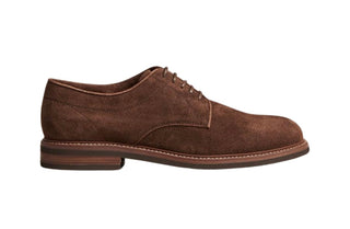 Brunello Cucinelli Mens Suede Derbies in Brown