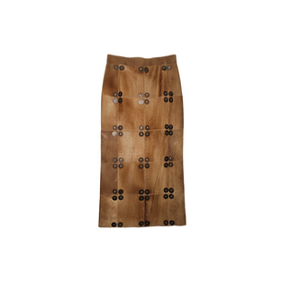 Tom Ford Leather Patchwork Skirt